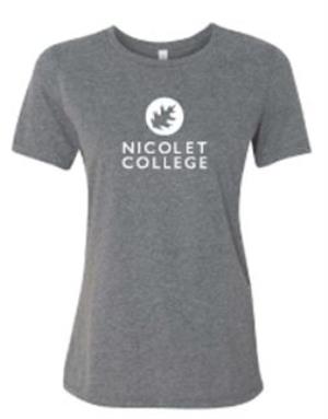 Image of Nicolet College Canvas T-Shirt Womens WL