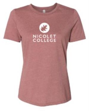 Image of Nicolet College Canvas T-Shirt Womens WL